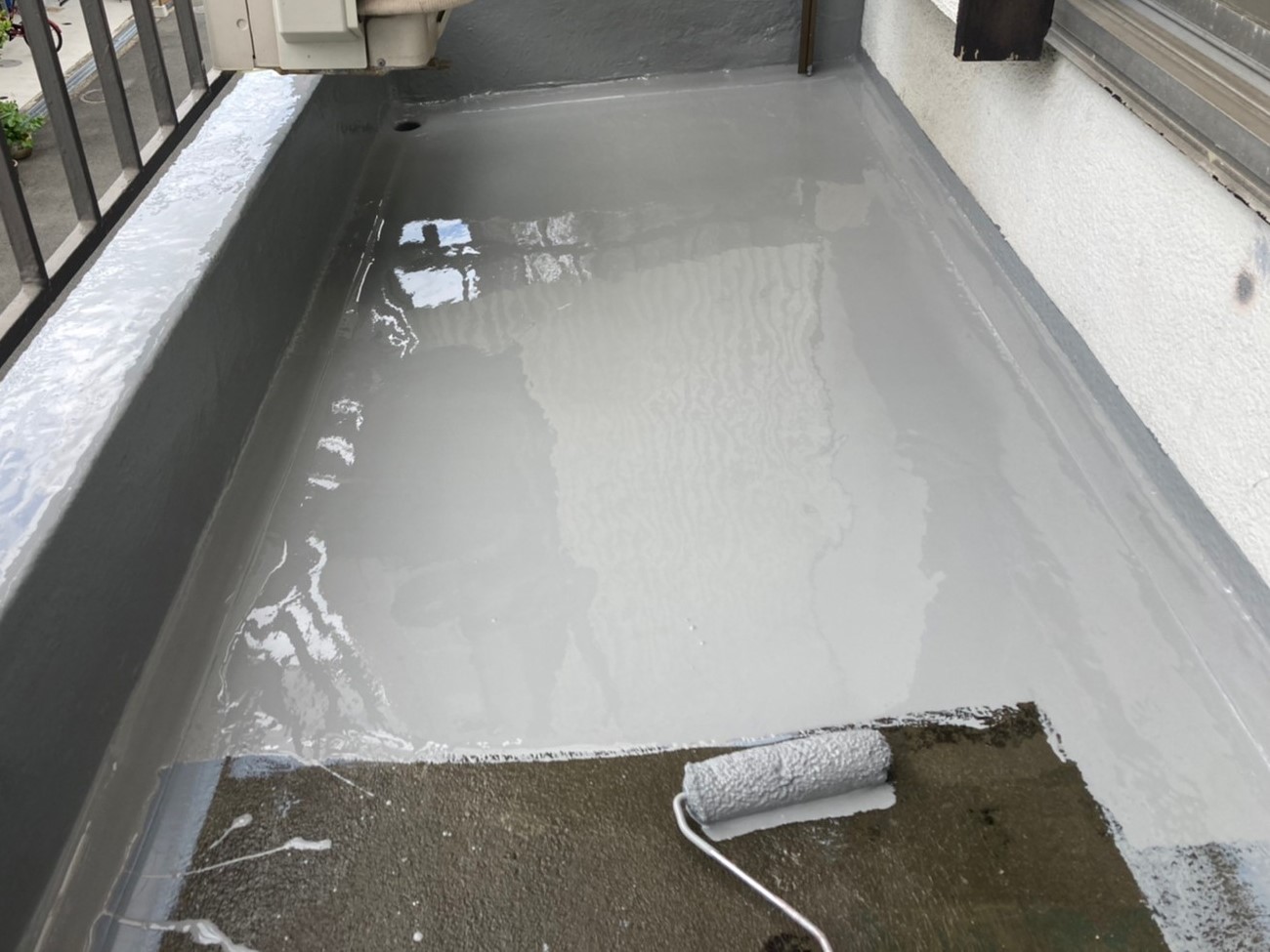 ベランダ防水工事（ウレタン密着防水） 