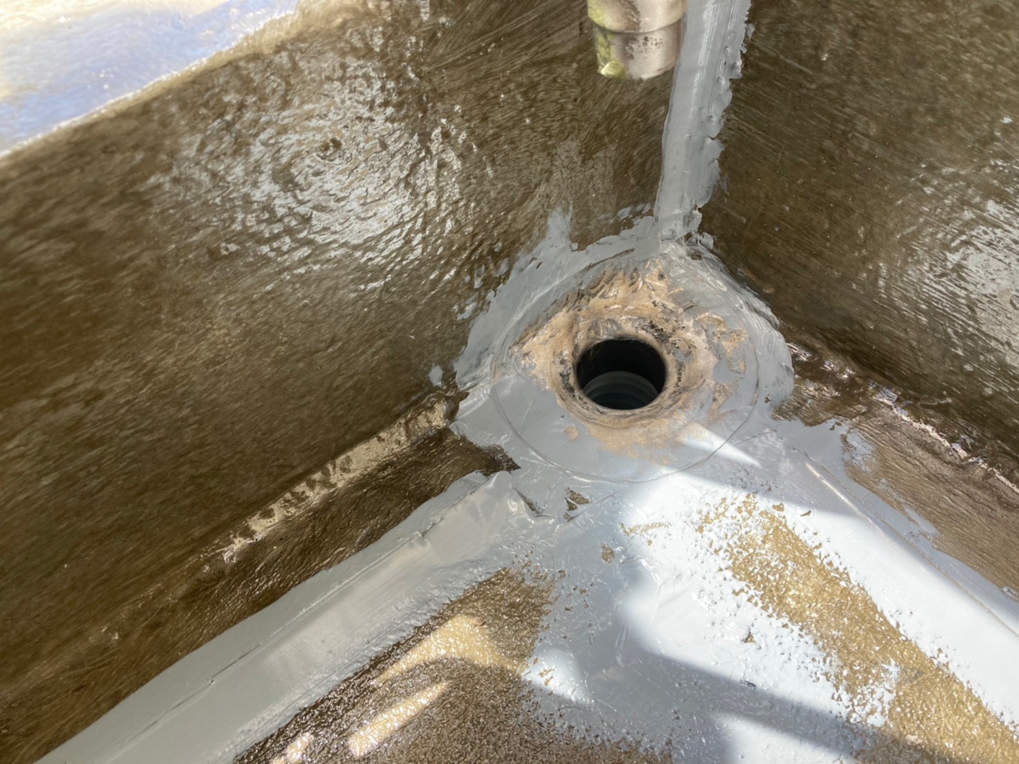 ベランダ防水工事（ウレタン密着防水） 