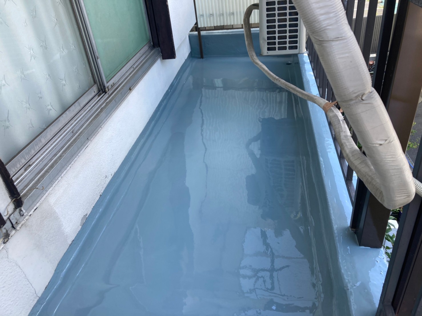 ベランダ防水工事（ウレタン密着防水）