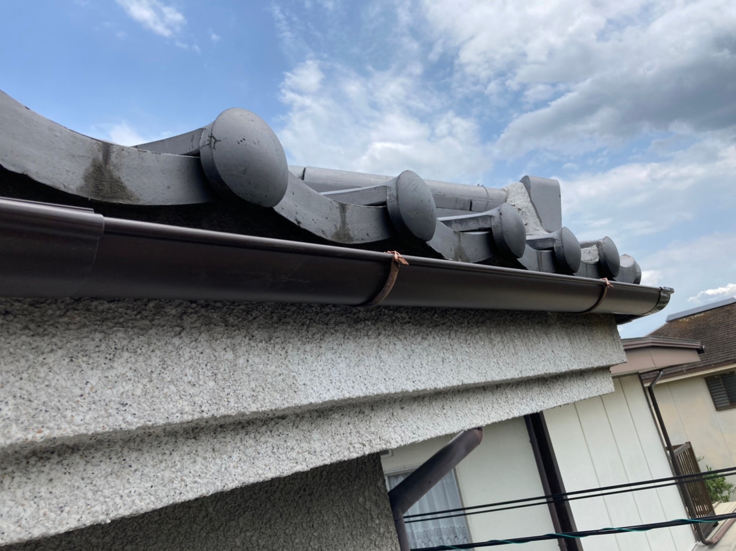 雨とい修理工事 