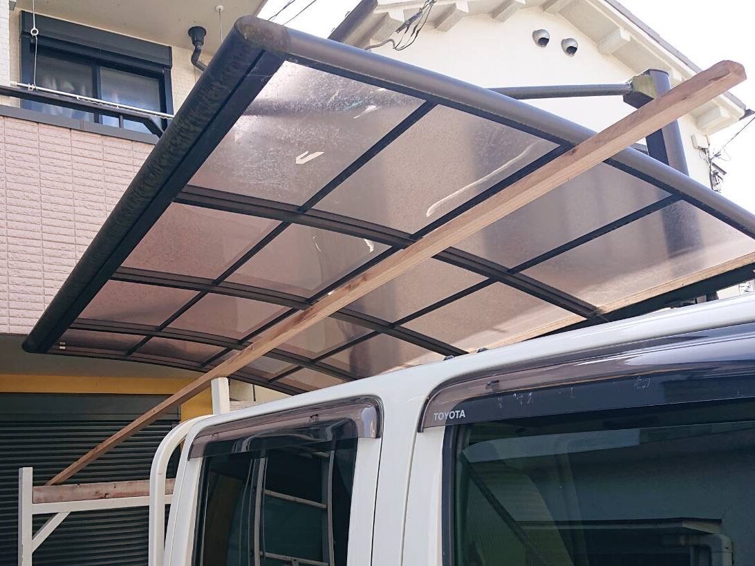 カーポートとい掃除 