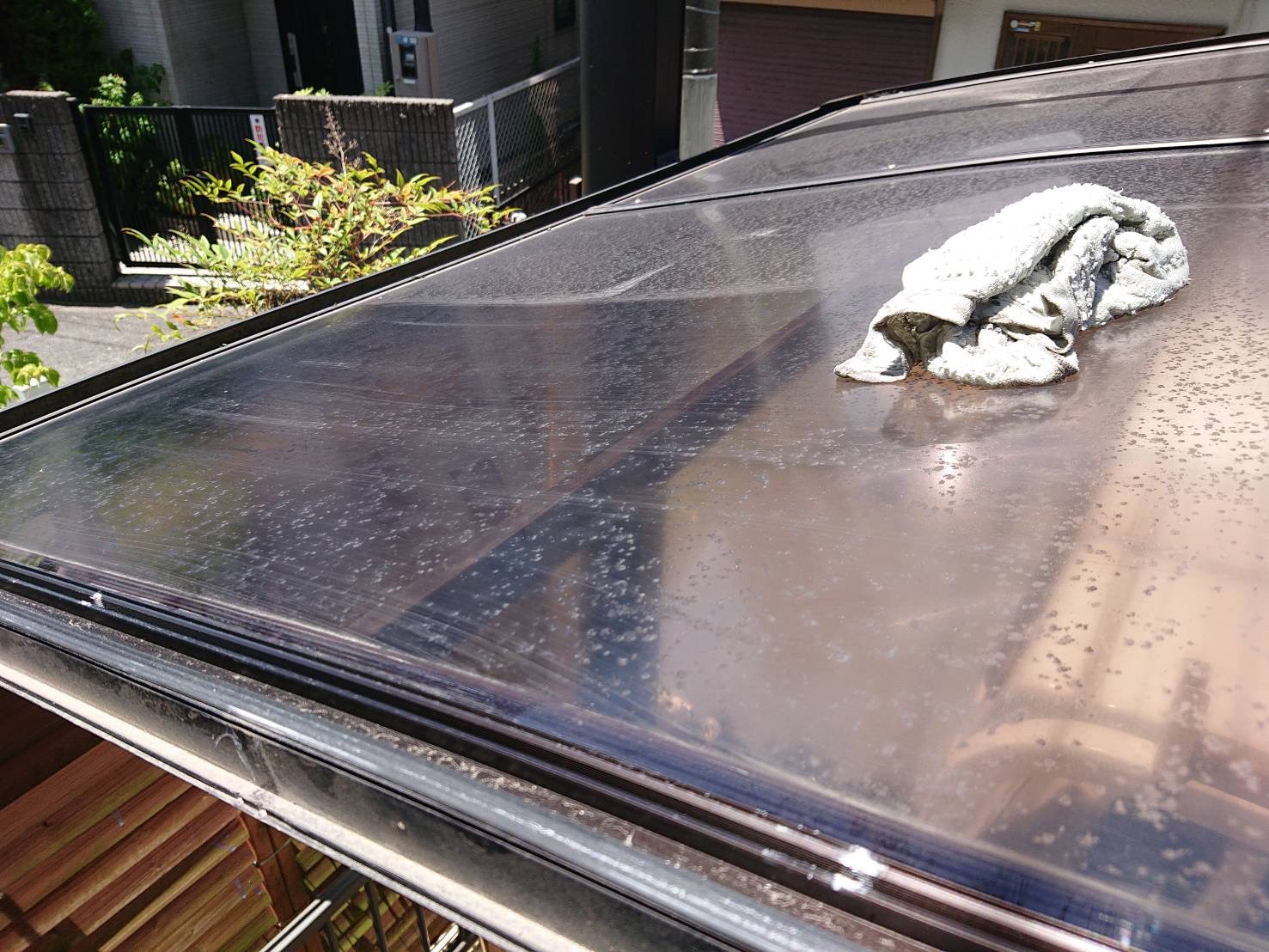 カーポートとい掃除 