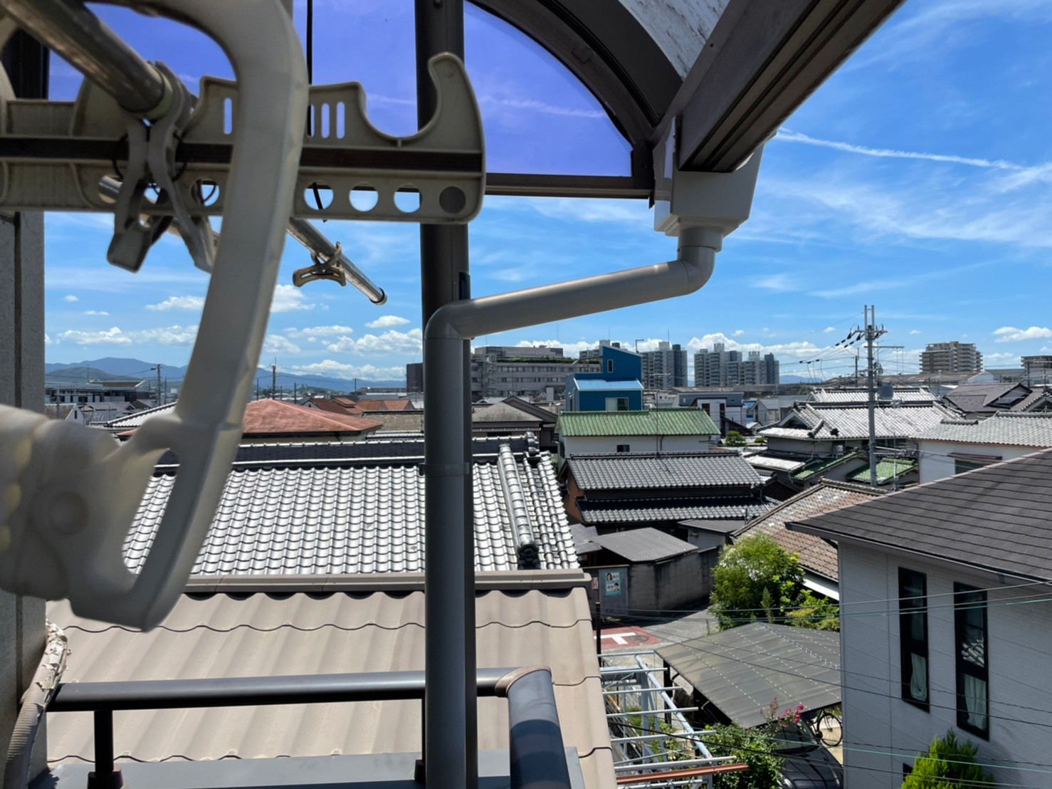 ベランダ雨とい工事 