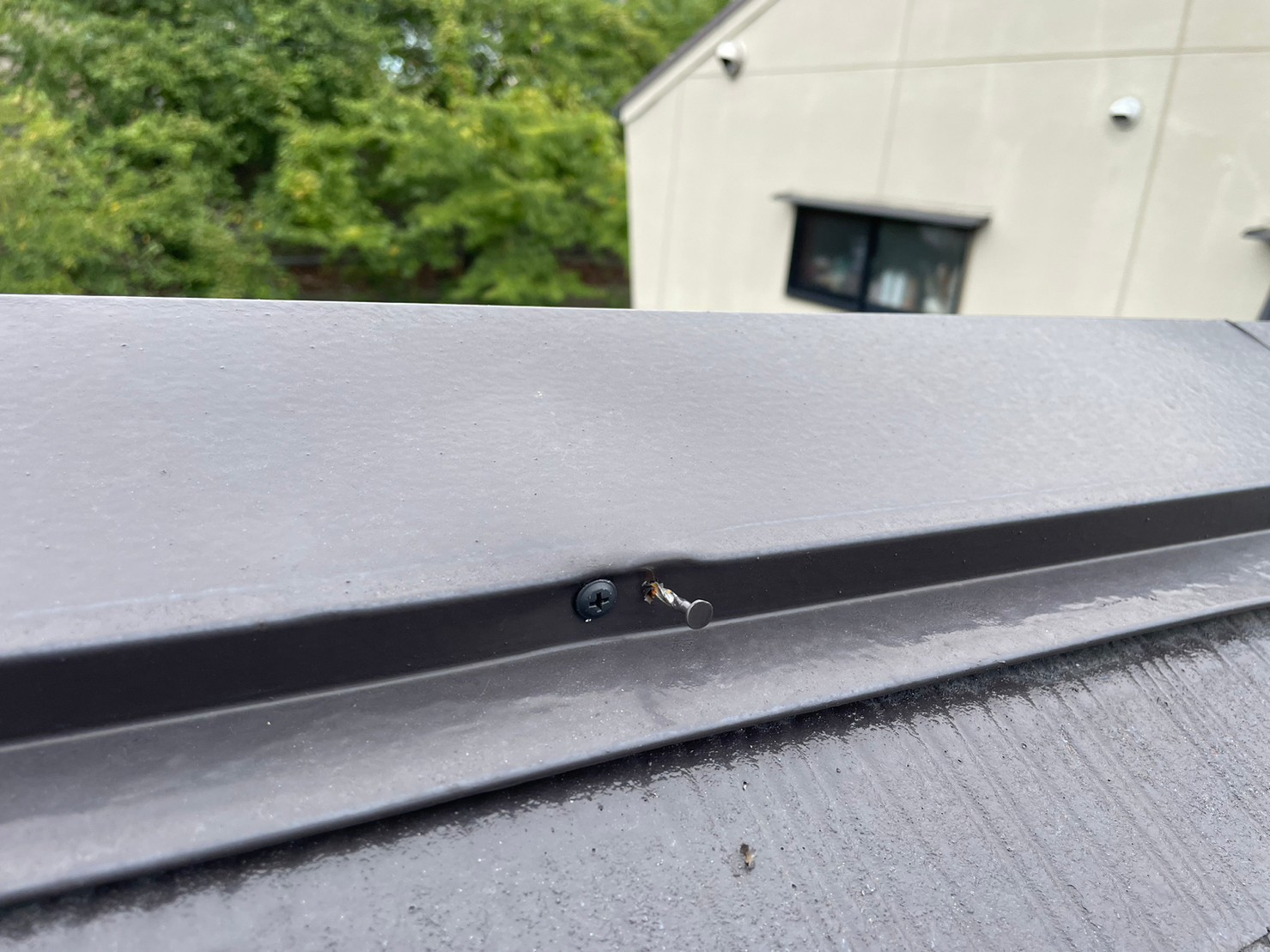 棟板金ビス止め工事 