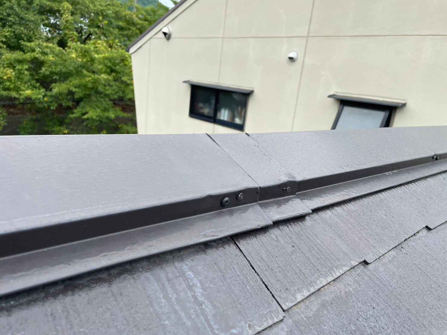 棟板金ビス止め工事 