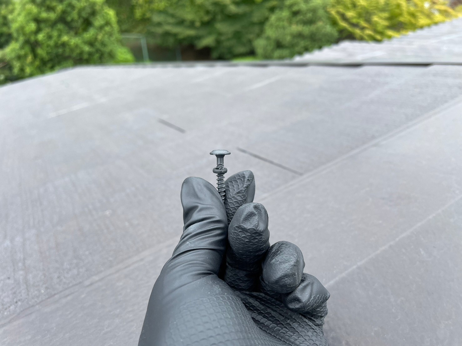 棟板金ビス止め工事 