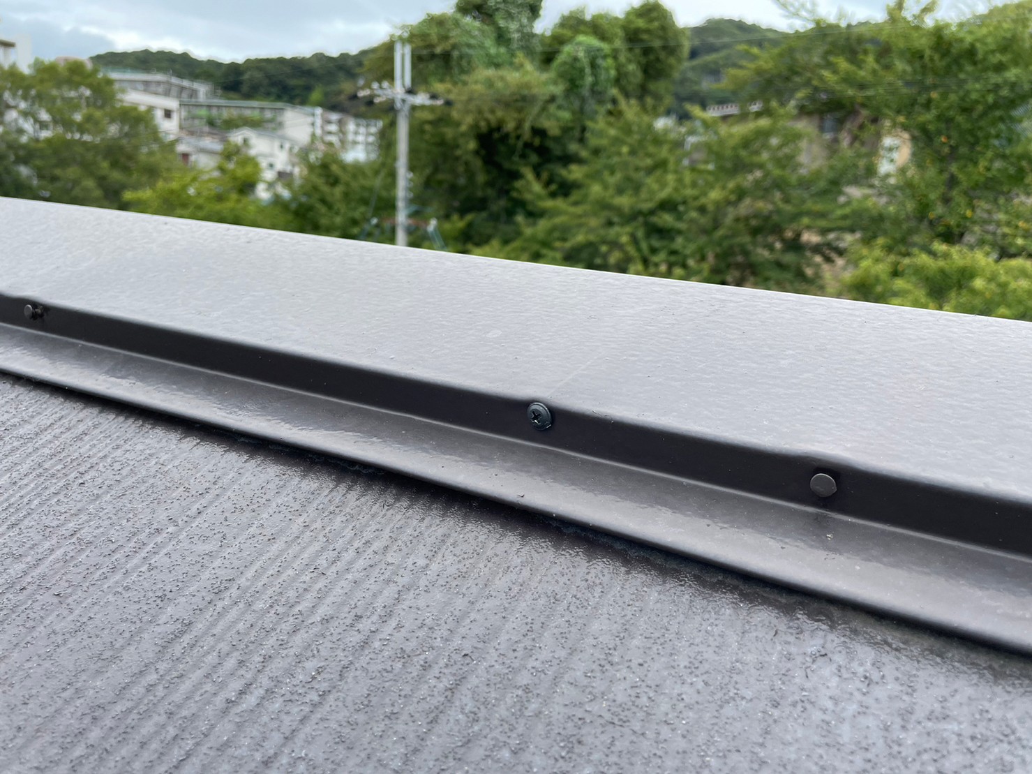 棟板金ビス止め工事 