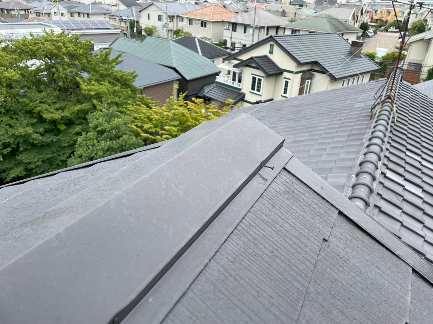 棟板金ビス止め工事 