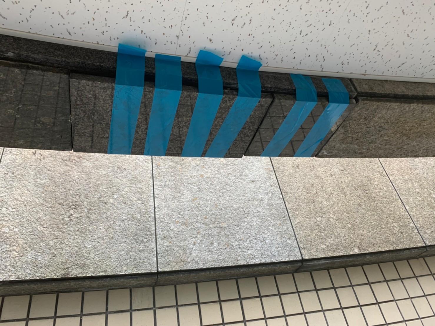 エントランス石材補修工事 