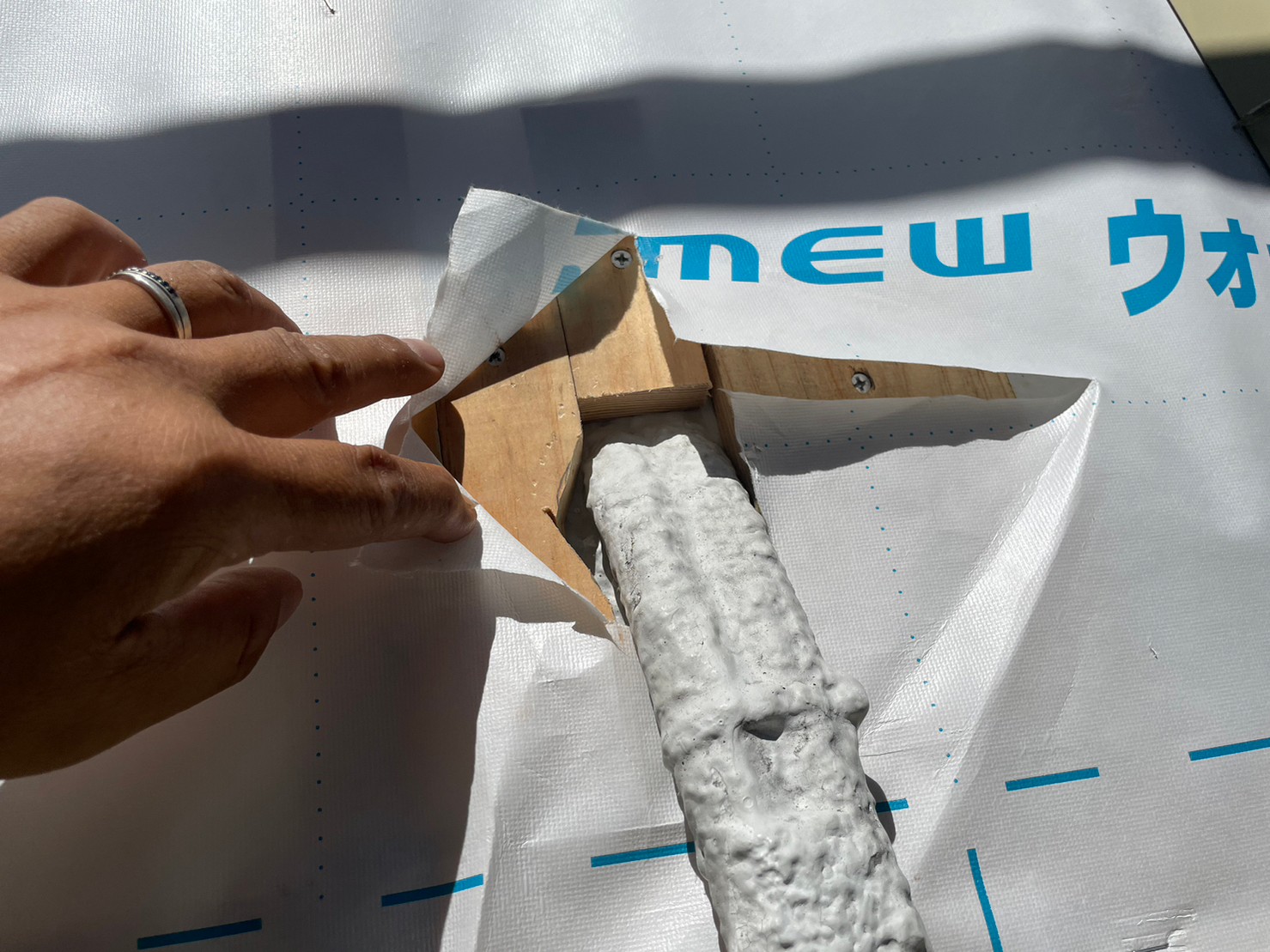 金属サイディングカバー工事 