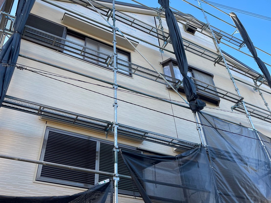 金属サイディングカバー工事 