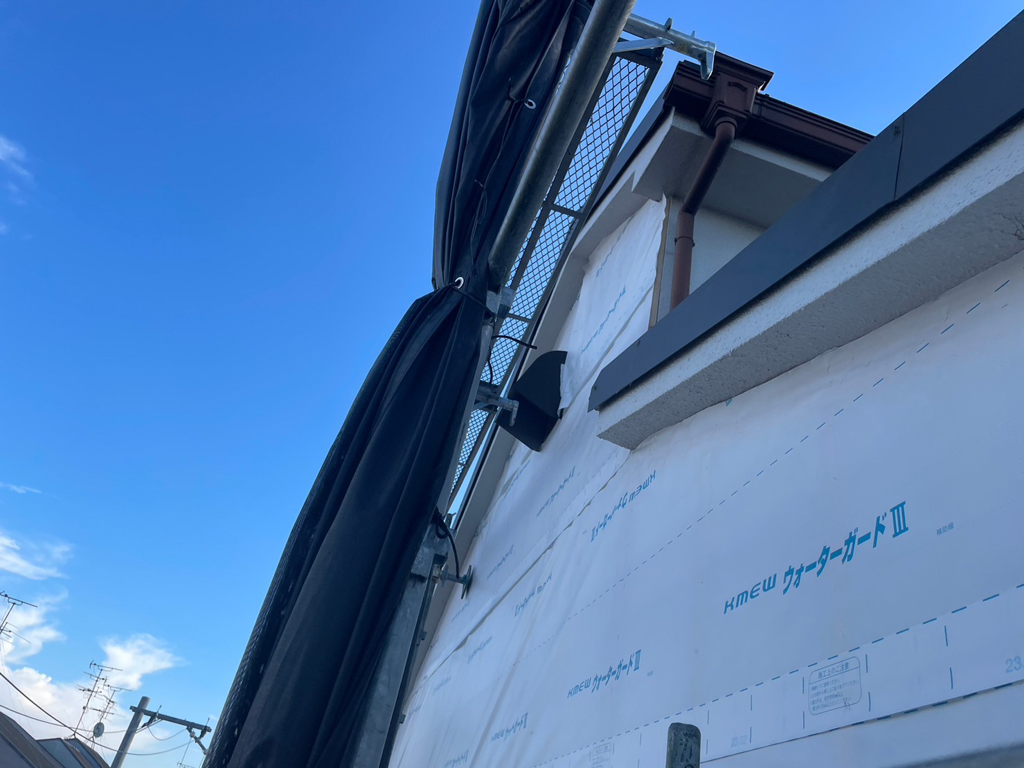 金属サイディングカバー工事 