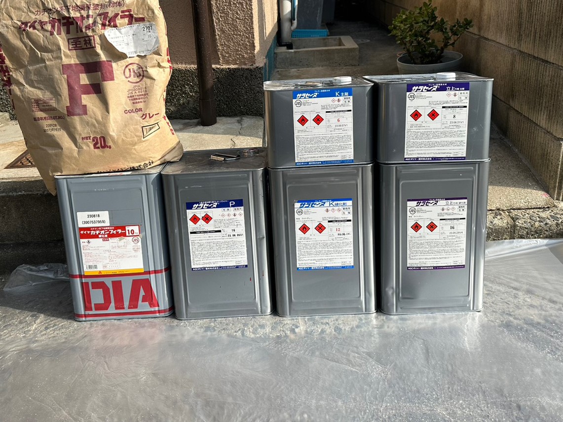 ベランダ密着ウレタン防水工事