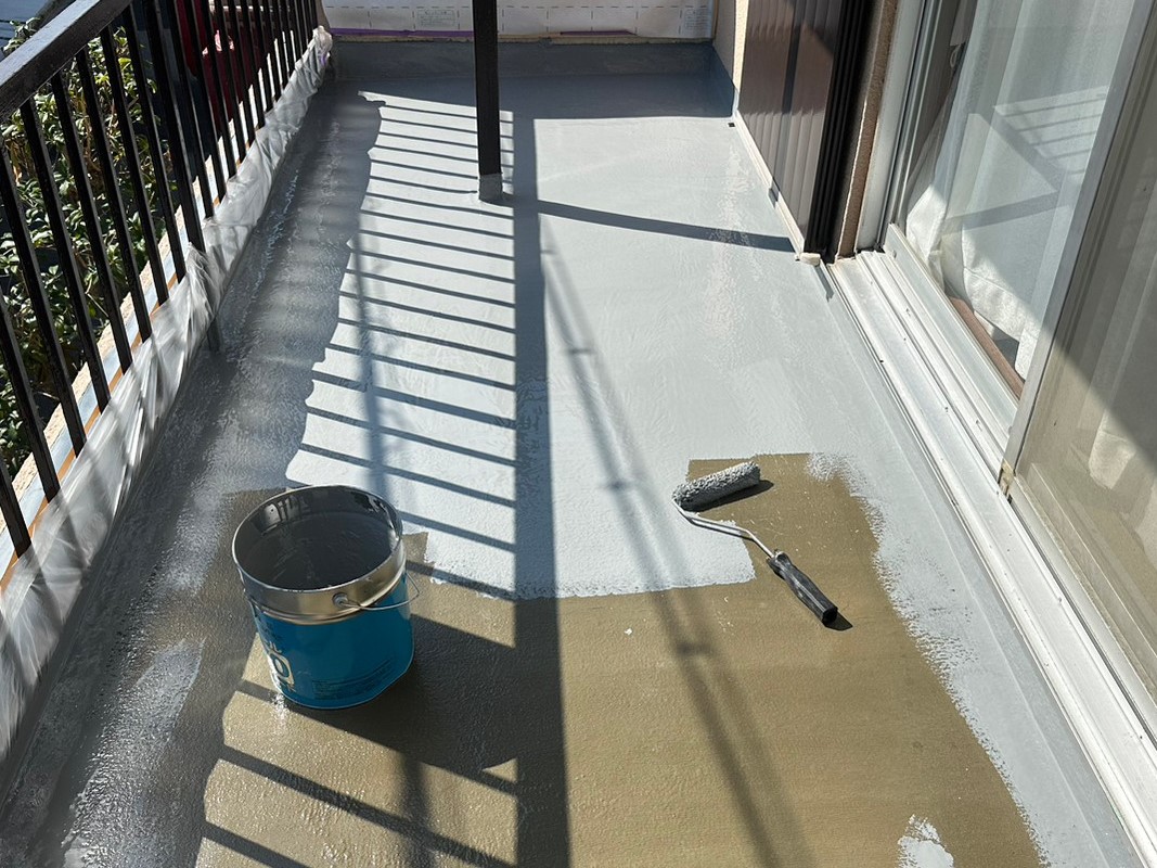 ベランダ密着ウレタン防水工事
