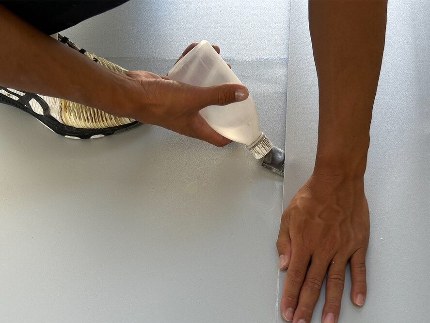 塩ビシート防水工事（機械固定工法） 