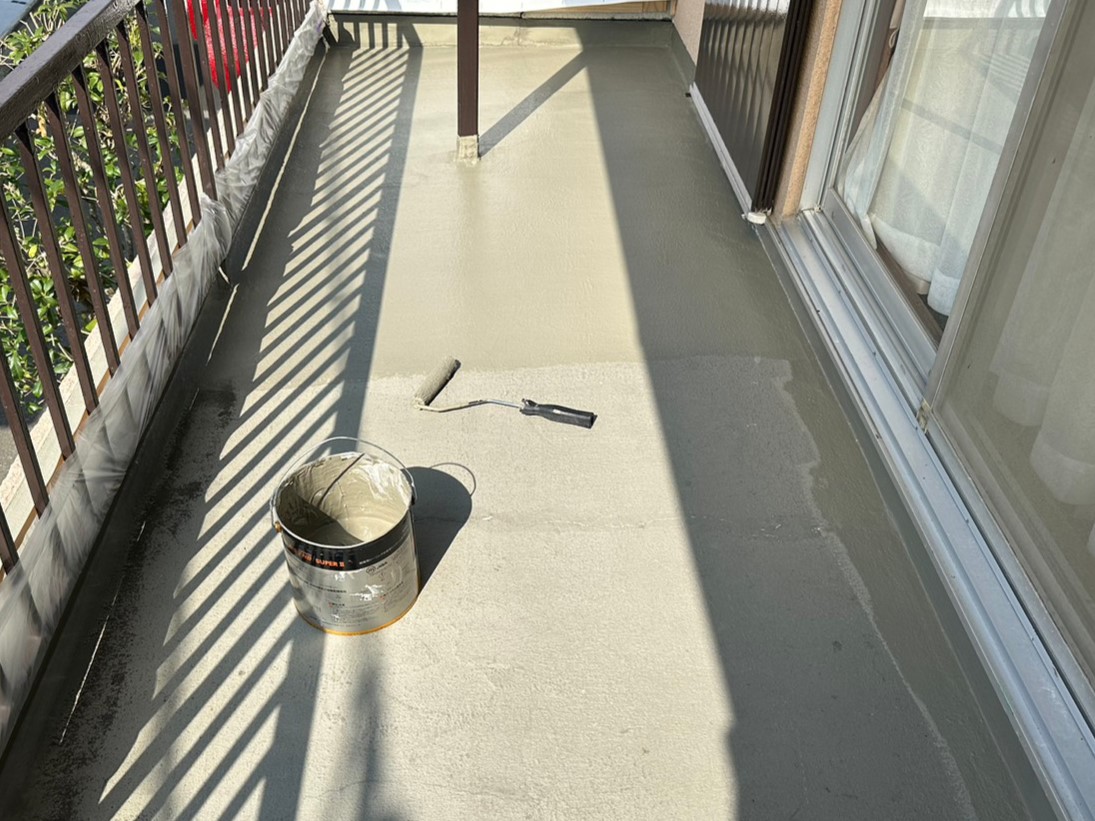 ベランダ密着ウレタン防水工事
