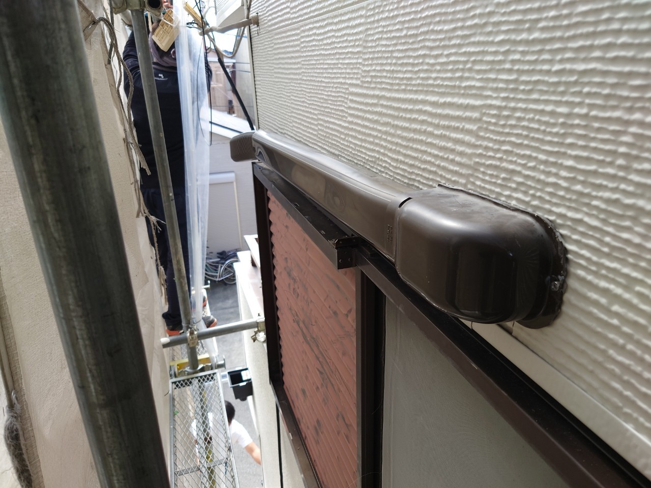 室外機、電気脱着板金工事 