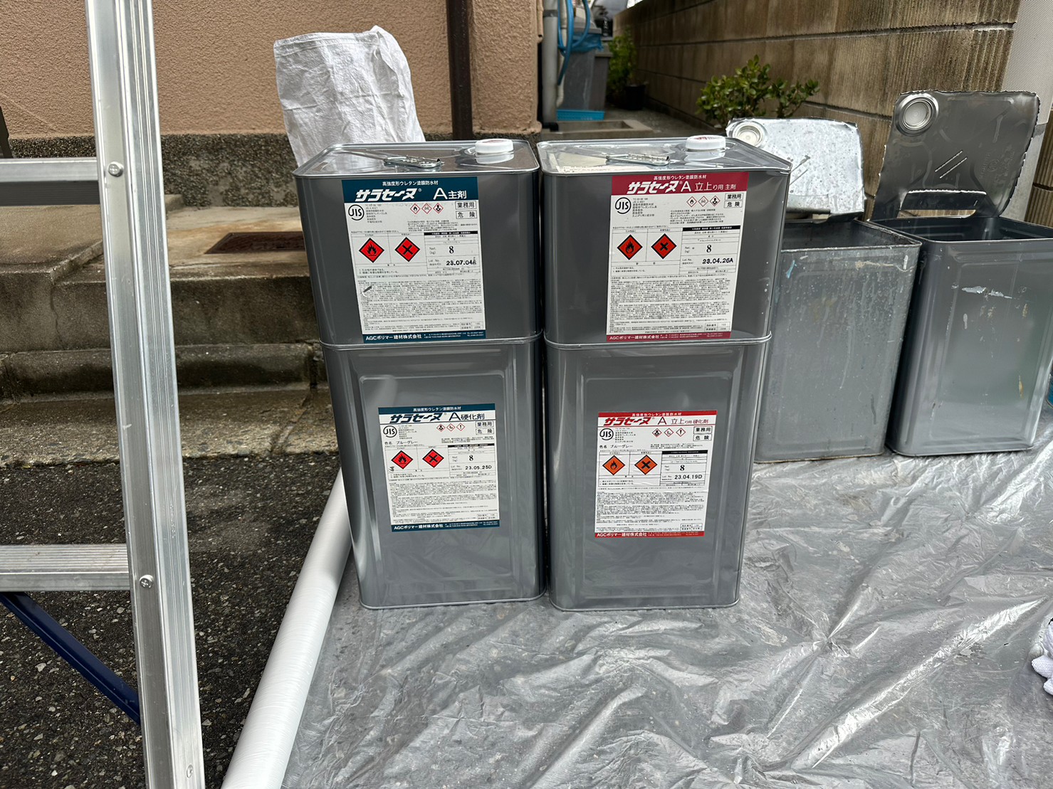 ベランダ密着ウレタン防水工事