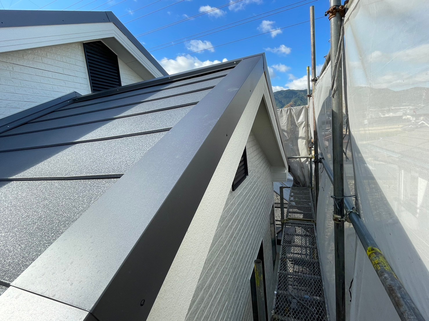 足場解体前確認 