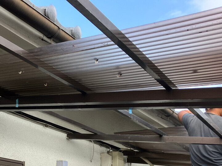 ベランダポリカ張替え工事 