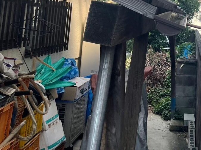 テラス柱入れ替え工事 