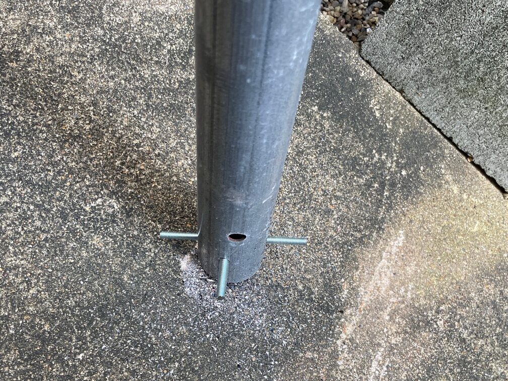 テラス柱入れ替え工事 