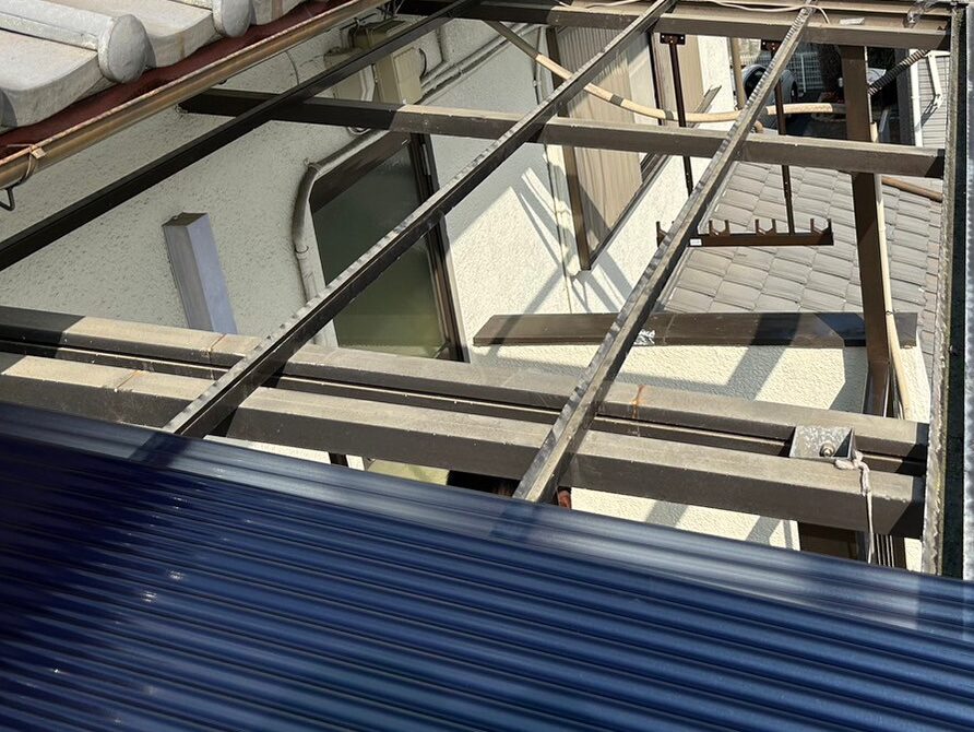 ベランダポリカ張替え工事 