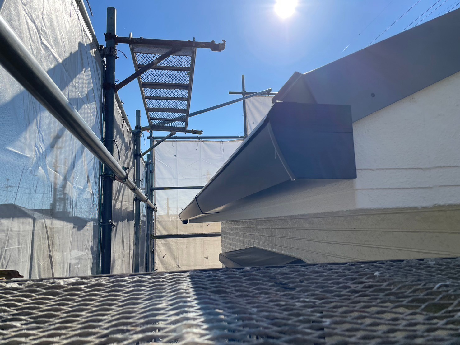 雨とい掛け替え工事 