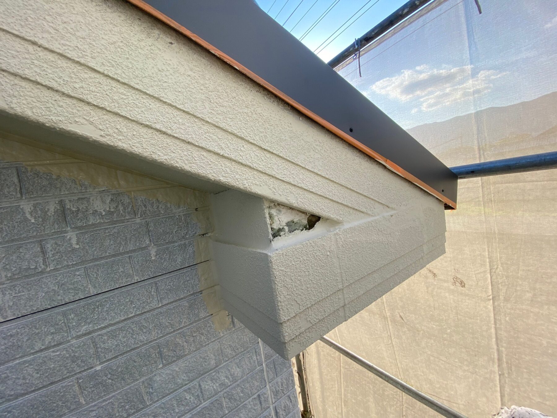 付帯部塗装工事 