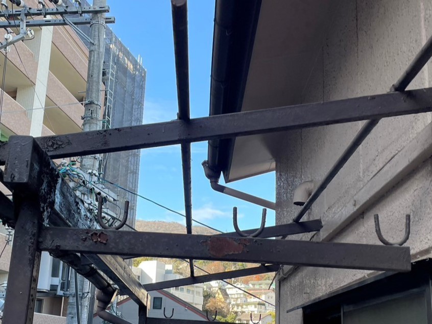 テラス屋根脱着 