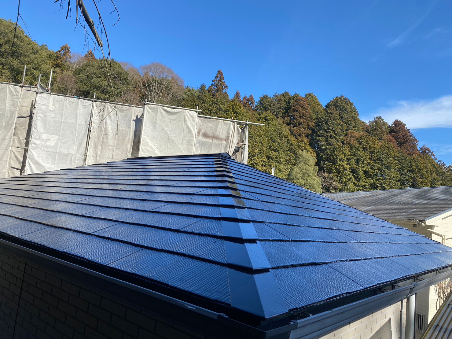 離れ屋根塗装工事 