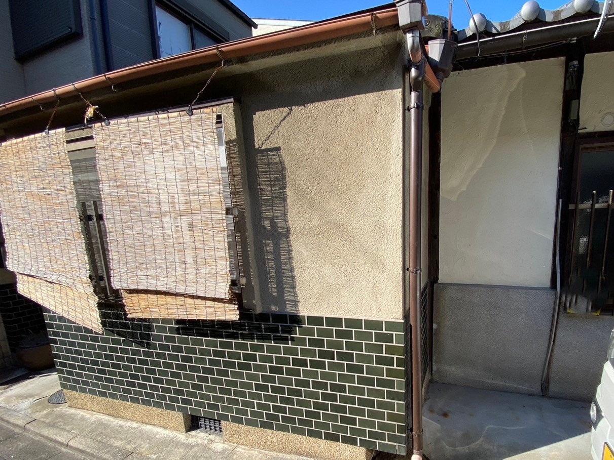 正面雨とい交換工事 