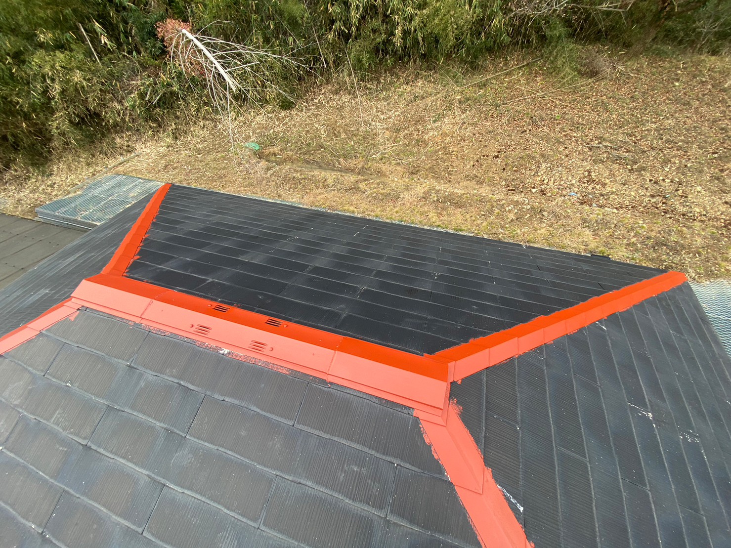 離れ屋根塗装工事 