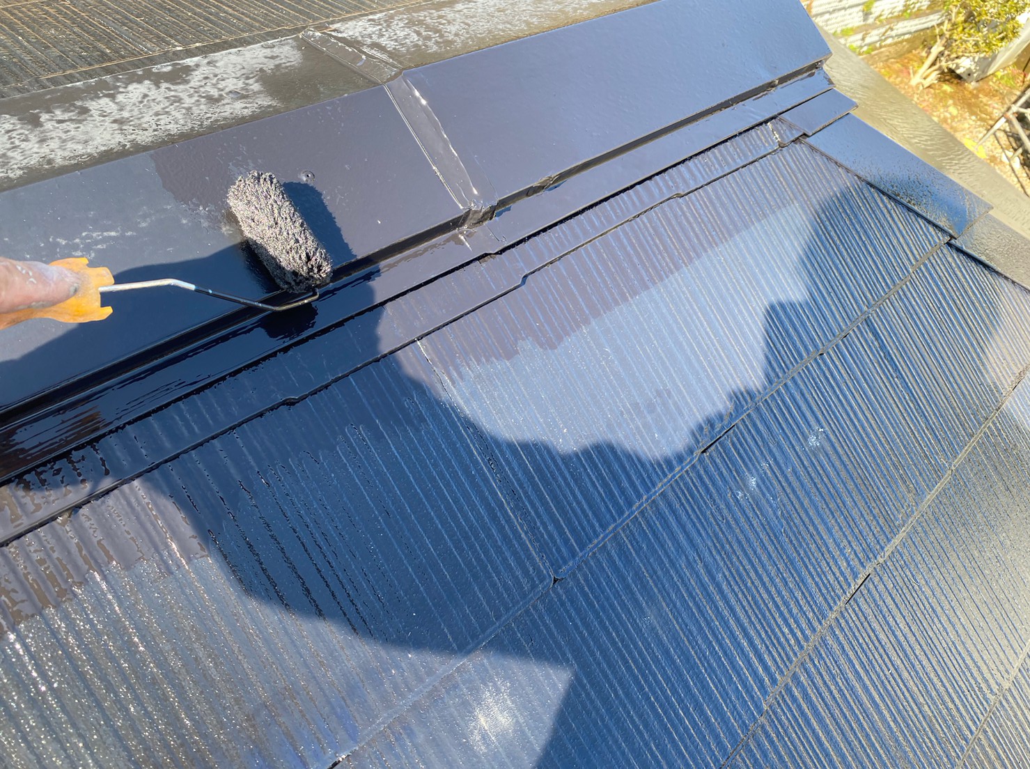 離れ屋根塗装工事 