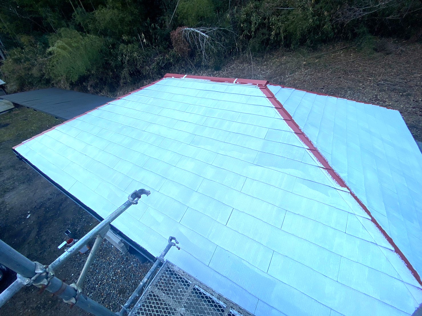 離れ屋根塗装工事 