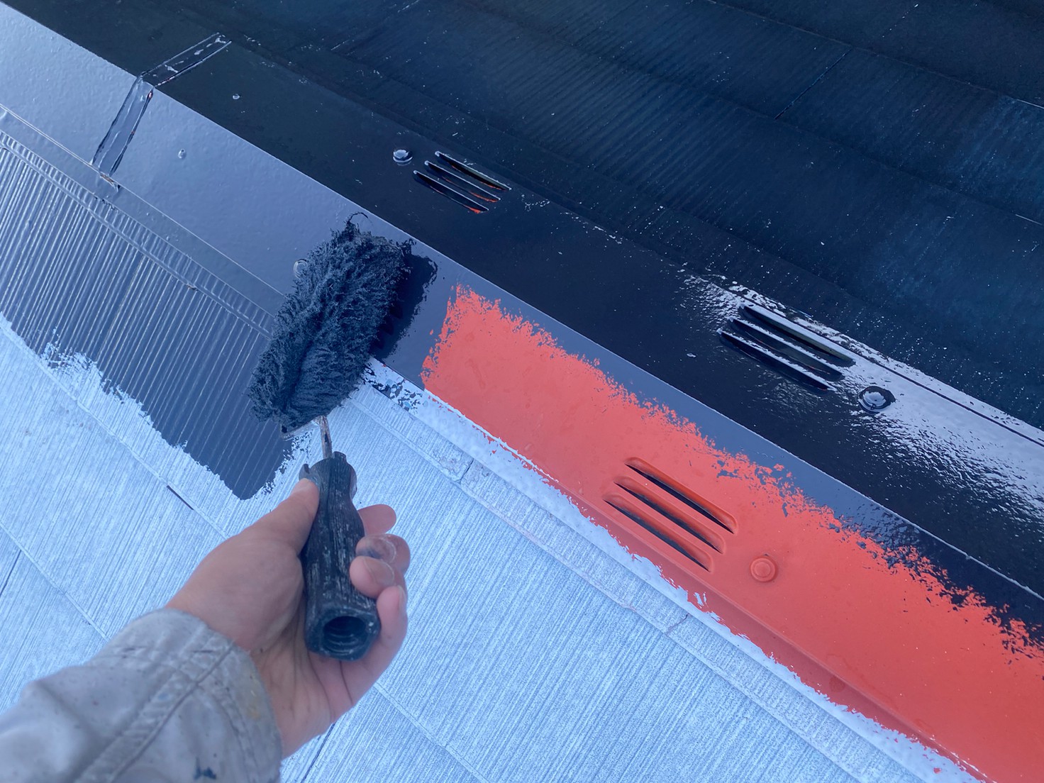 離れ屋根塗装工事 