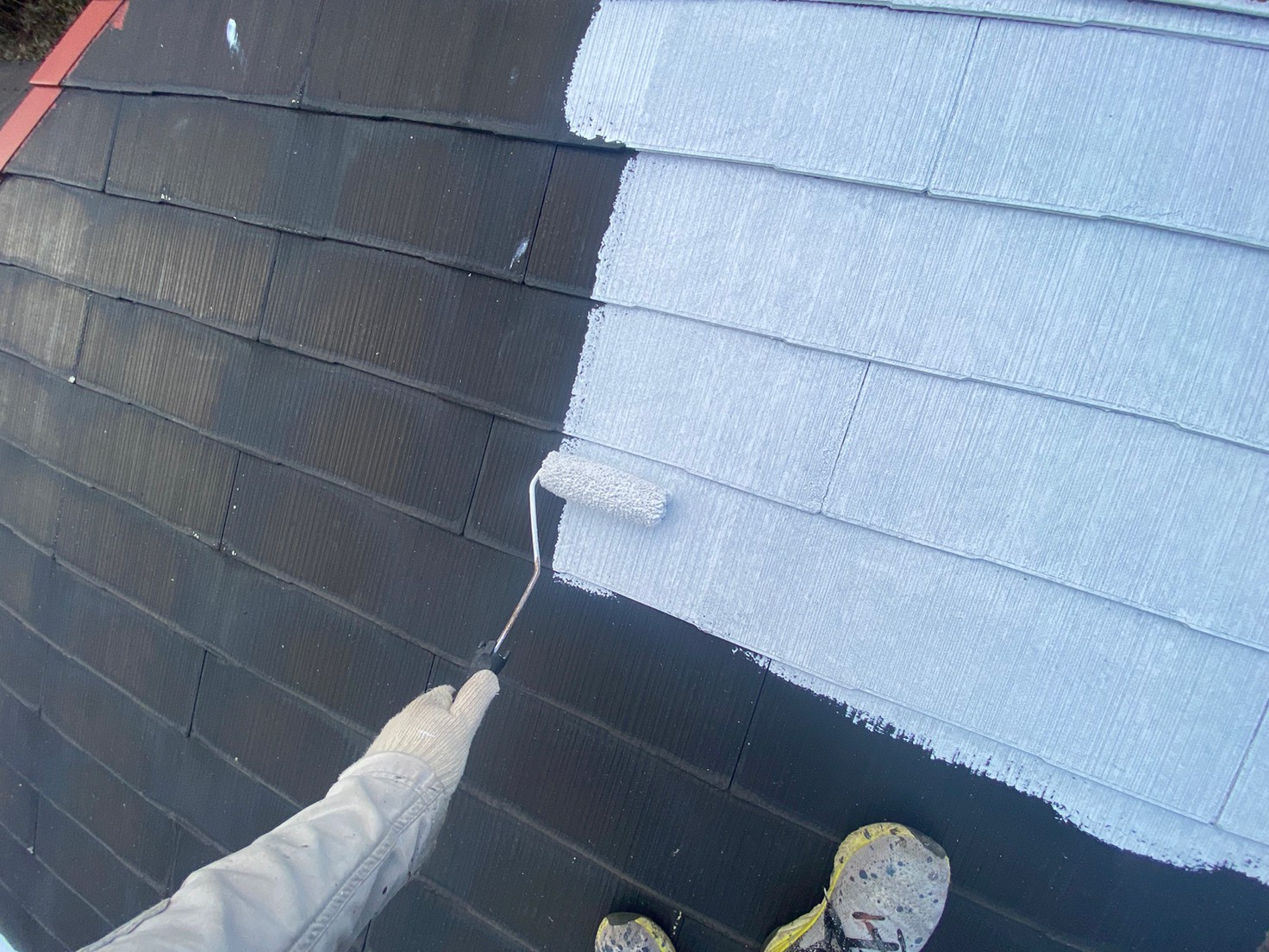 離れ屋根塗装工事 