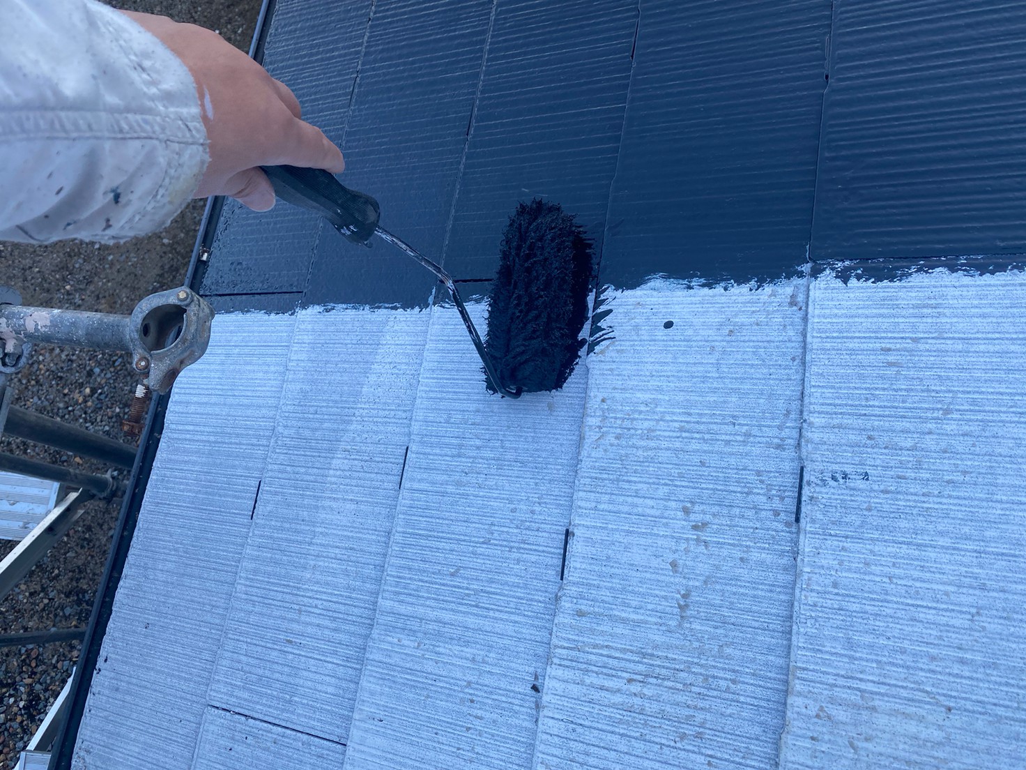 離れ屋根塗装工事 