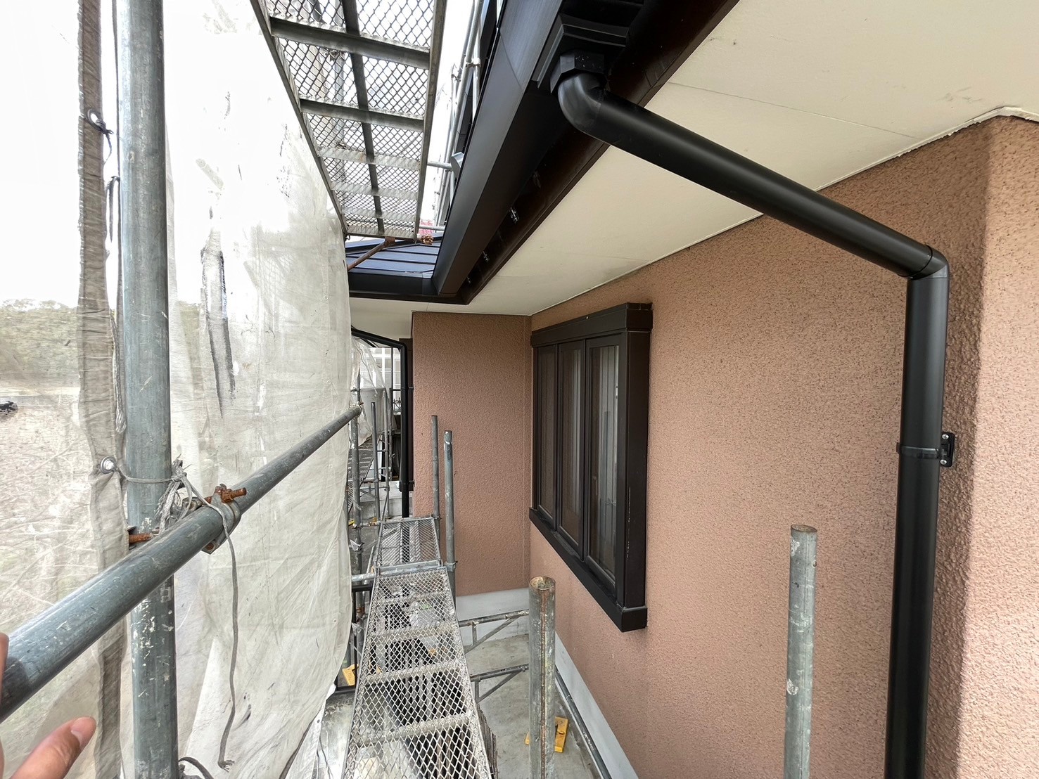 足場解体前確認 