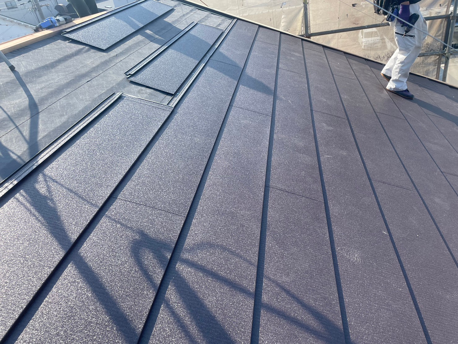 屋根カバー工事（大屋根） 