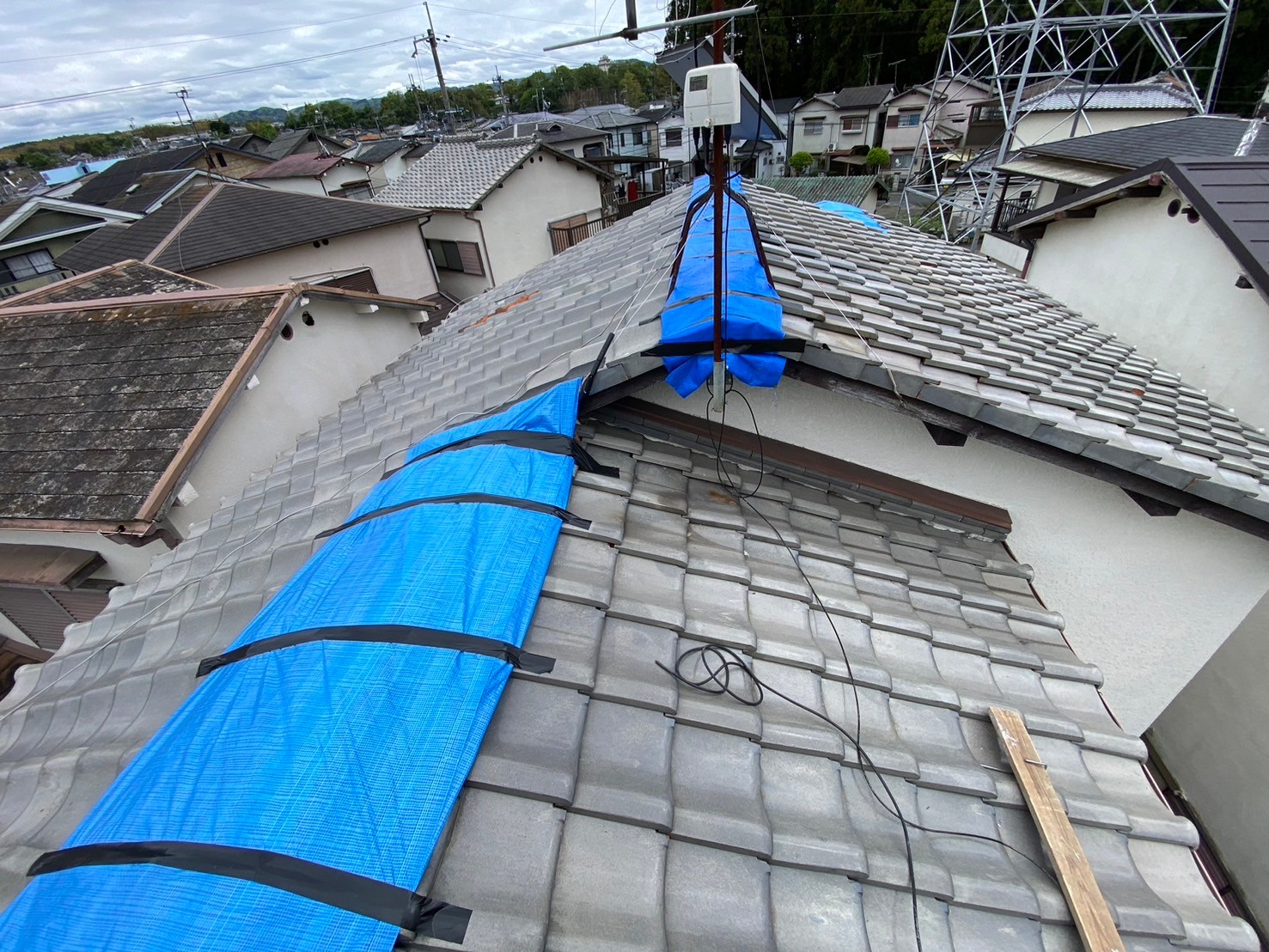 強化棟工事（大屋根） 