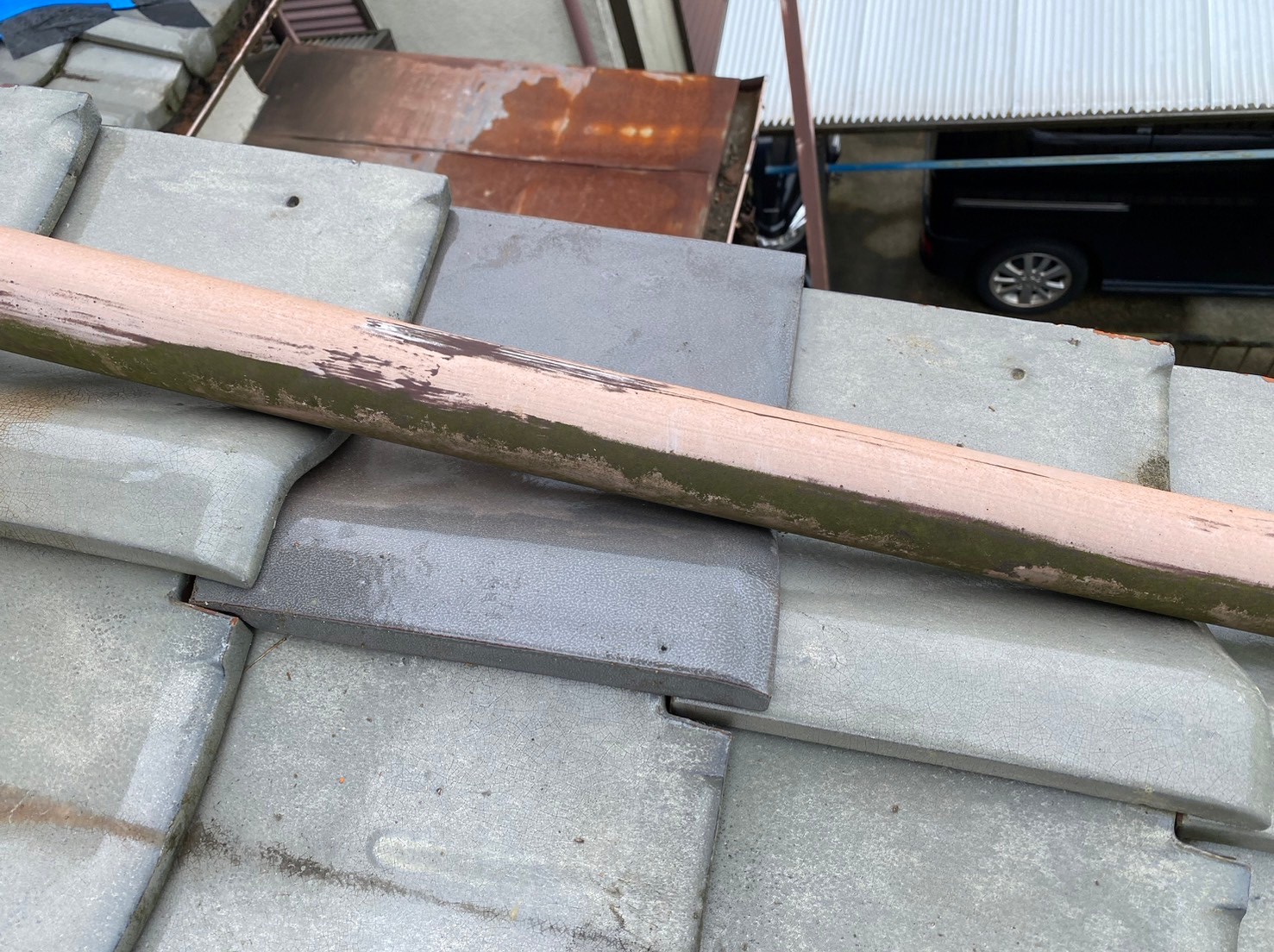 瓦差し替え工事（下屋） 