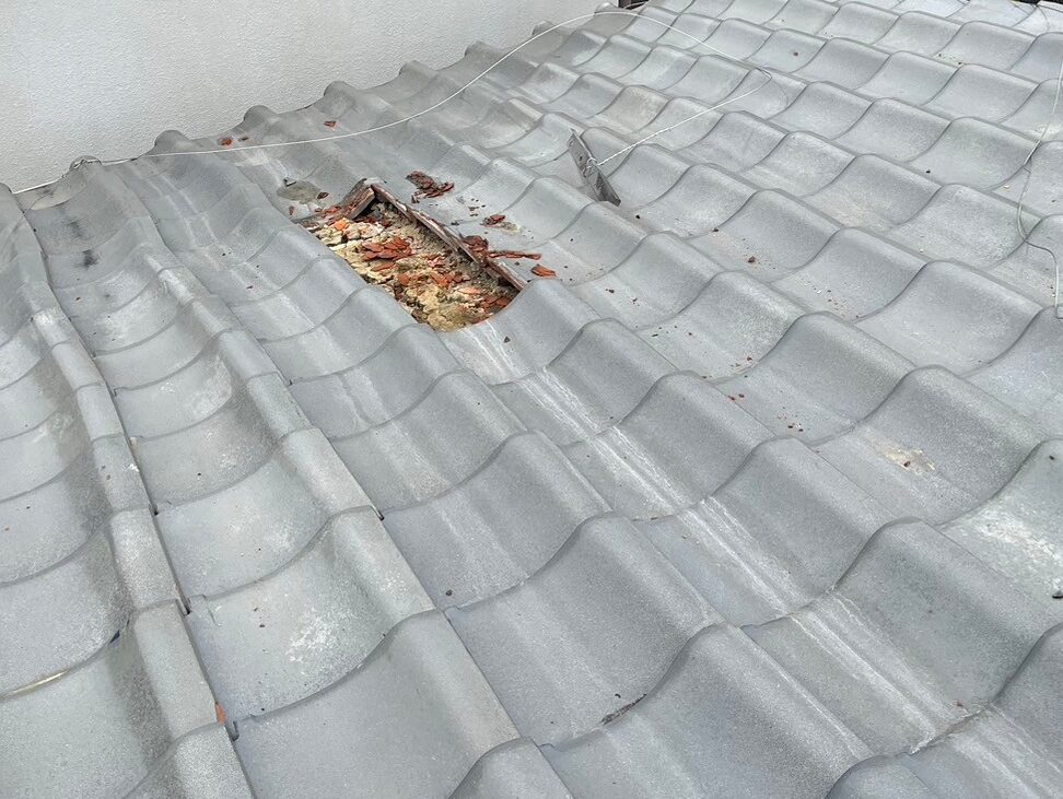 瓦差し替え工事（大屋根） 