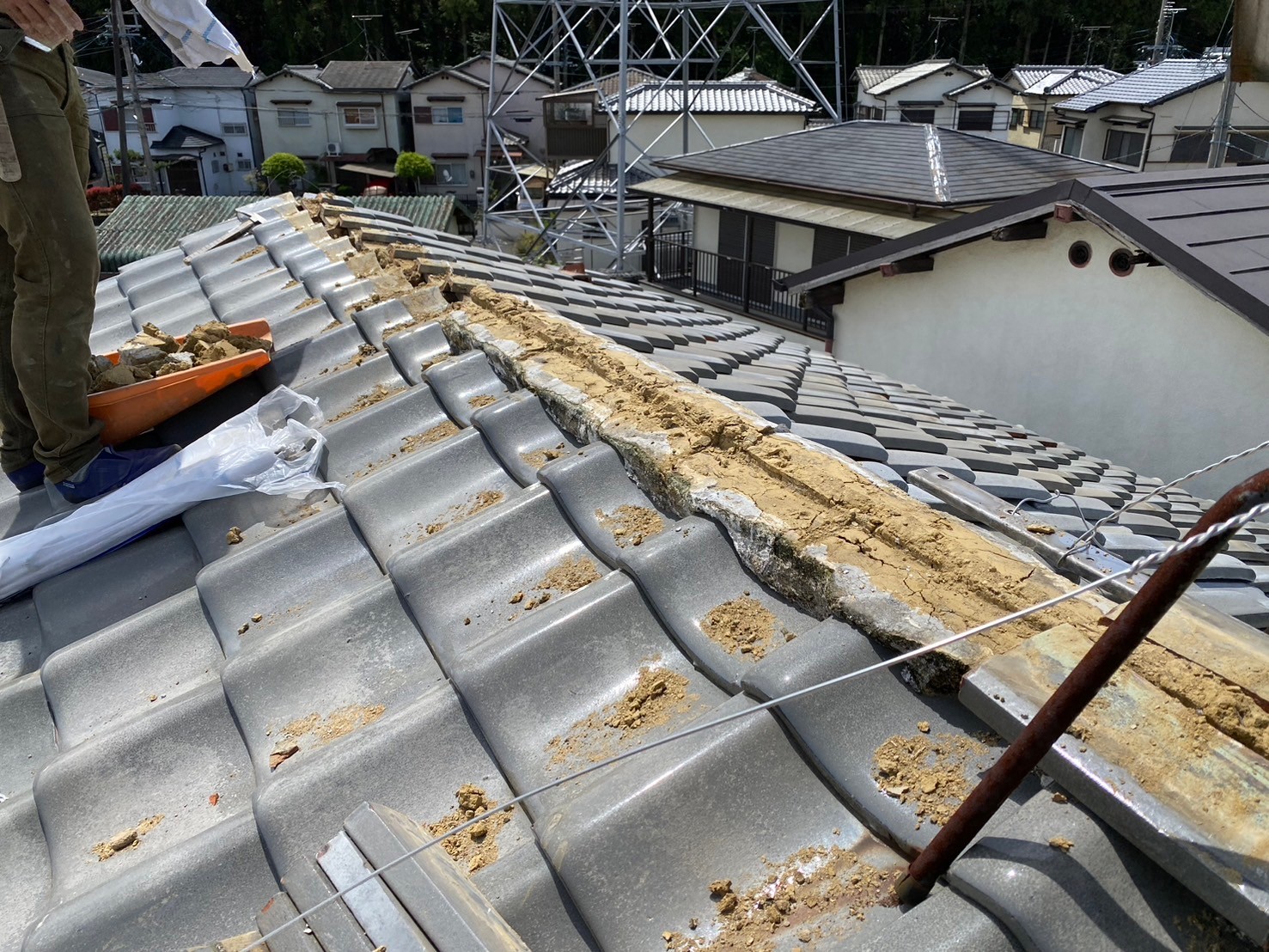 強化棟工事（大屋根） 