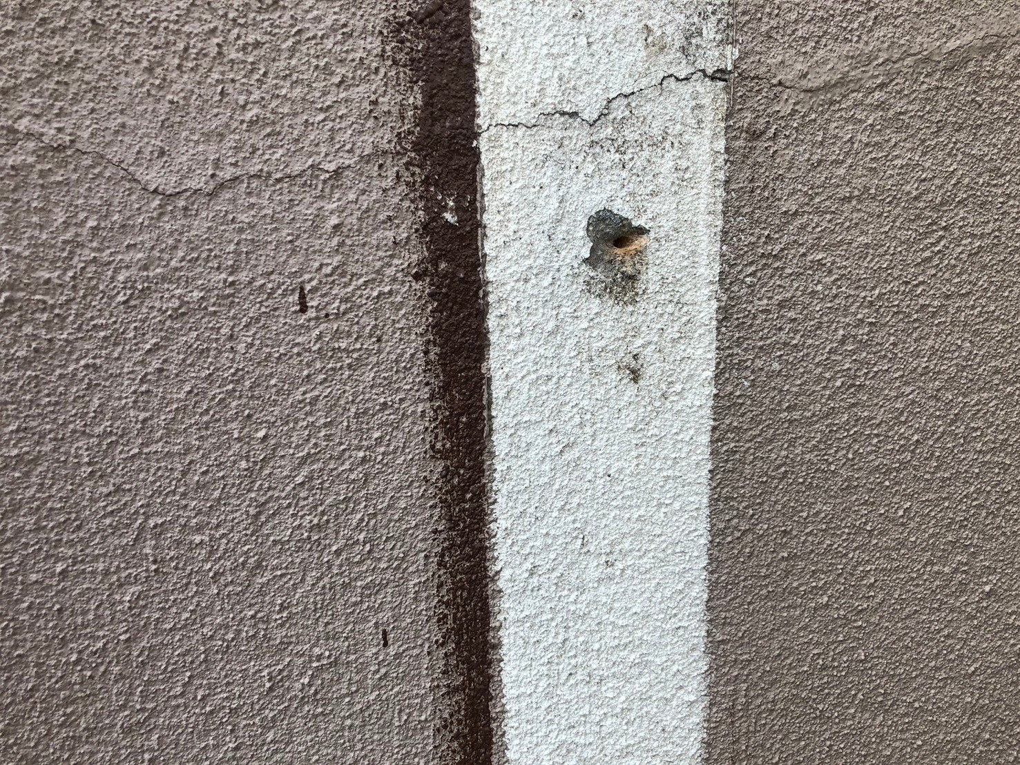 表側アルミドア撤去及び塗装補修 