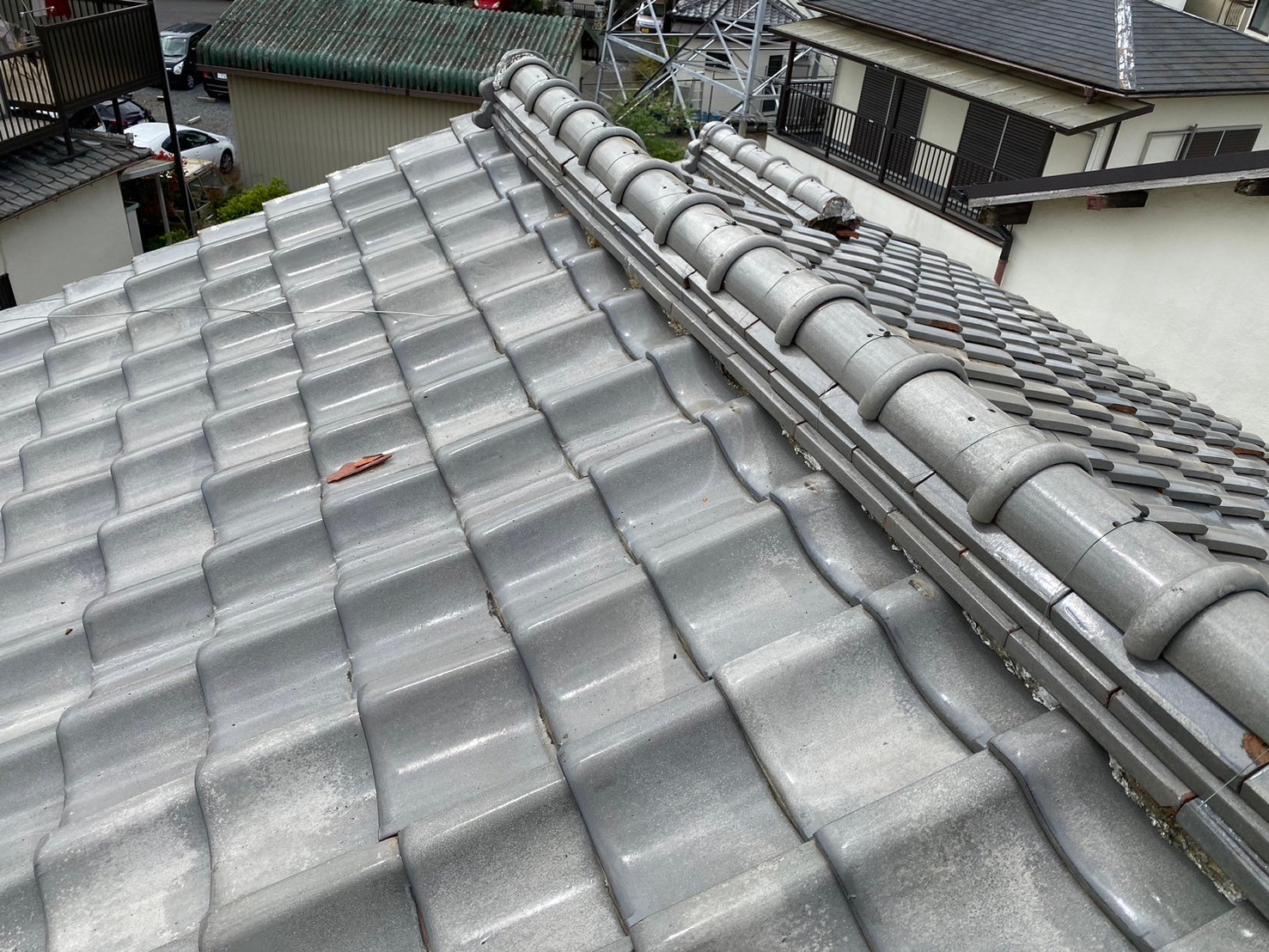 強化棟工事（大屋根） 