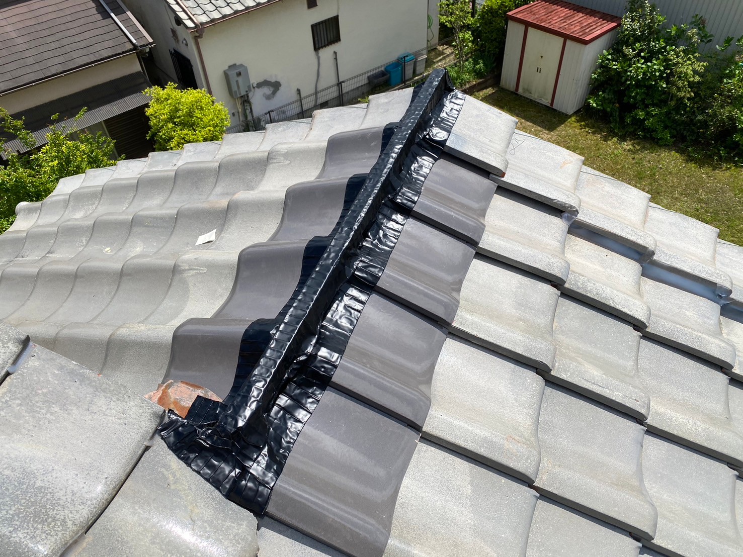 強化棟工事（大屋根） 