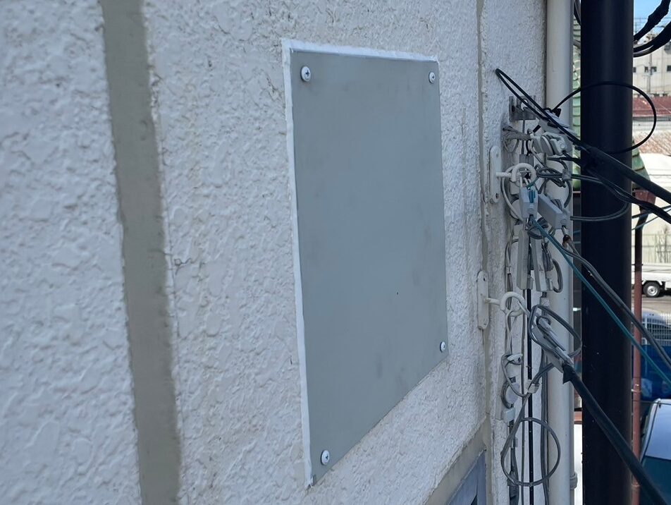 R6.4/12　平野区　換気口塞ぎ工事