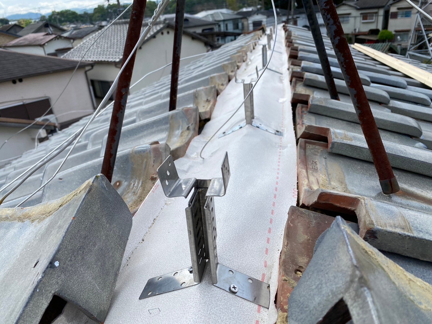 強化棟工事（大屋根） 