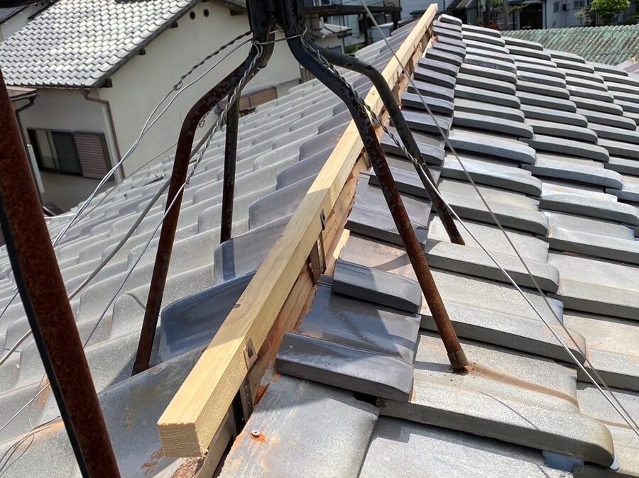 強化棟工事（大屋根） 